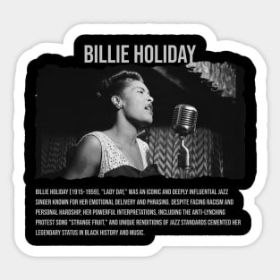 Bille Holiday - Black History Sticker